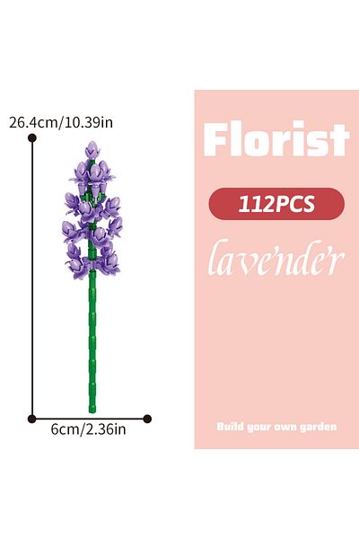 Choice 112pcs Building Block Bouquet Simulation Of Flowers Female Gift Assembly,small Particle Building Blo