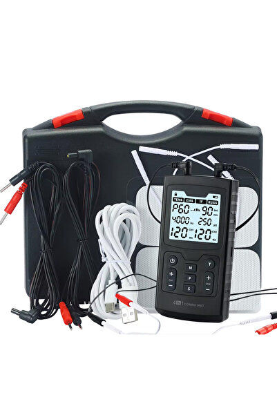 Choice جهاز تحفيز العضلات الكهربائي JRW-600 BK، جهاز العلاج الطبيعي بالتداخل ...