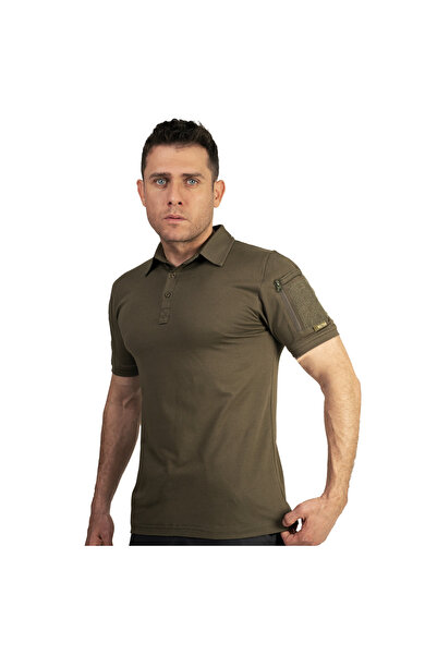 Wolftrap Tactical KAPAN Πόλο με γιακά με 2 τσέπες και κοντό μανίκι Tactical T-Shirt Χακί