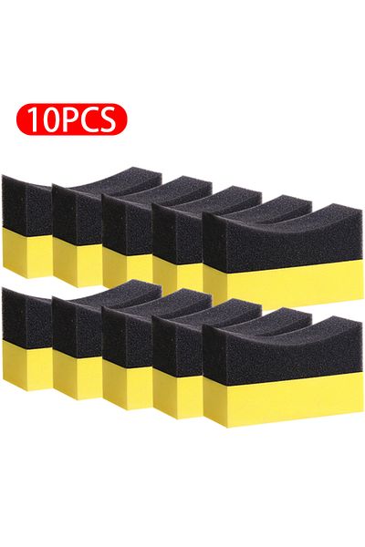 SEAMETAL 10pcs 5/10pcs Auto Cleaning Sponge Brush Set For Car Wheel Tire Wash Wipe Water Suction Sponge Pad W