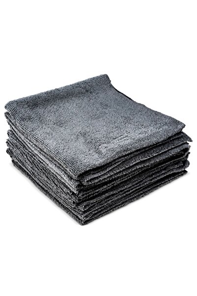 Nasiol Wipe&buff Mikrofiber Seramik Kaplama Detailing Bezi 10'lu-k.gri-temizlik Bezi-35x40cm-320gsm