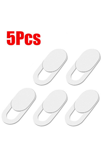 Choice6 5 قطع غطاء كاميرا ويب أبيض مع مصراع مغناطيسي منزلق غطاء بلاستيكي للكا...