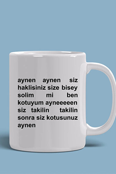 thekam Ben Kötüyüm Aynen Baskılı Porselen Kupa Bardak - The Kam Concept, Biz ...