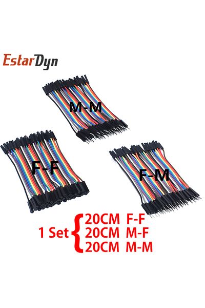 Choice 1set 20cm Dupont Line 10cm/20cm/30cm Male To Male Female To Male Female To Female Jumper Wire Dupo