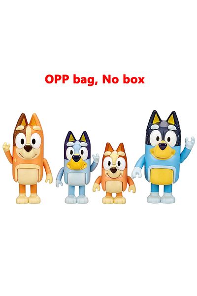 bluey مجموعة ألعاب شخصيات الأنمي بينجو بانديت تشيلي المتحركة، إصدار عائلي ومدرسي، قابلة للتحريك