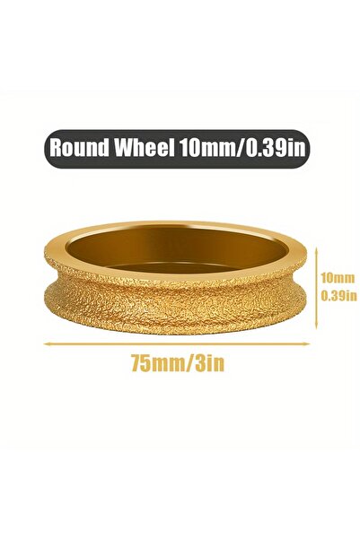 Choice عجلة تلميع دائرية من الماس ملحومة بالتفريغ الجاف مقاس 10 مم، قطر 20 مم...