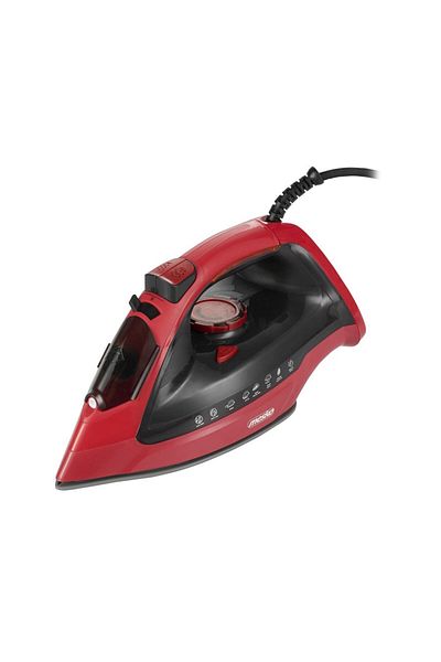 MESKO MESKO Steam Iron, 3000 W, 70g/min, 400ml, Automatic Shut-Off, Red/Black