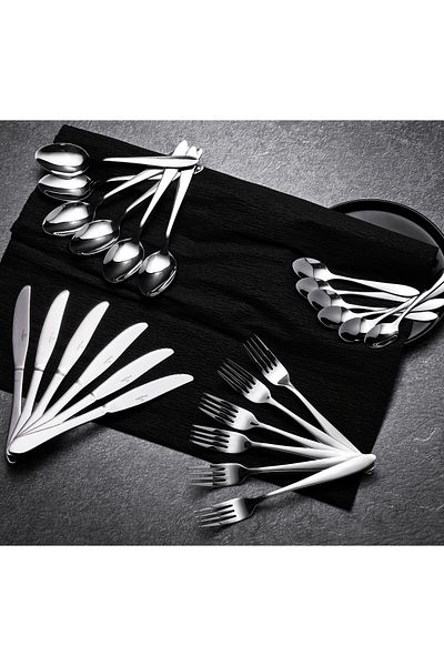 Berlinger Haus 24 Pcs Cutlery Set Flatware Dishwasher Safe Stainless Steel 6 Person Mirror Collection Bh/3034