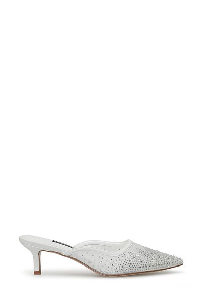 Nine West Adred 4Fx White Women's Heeled Slippers