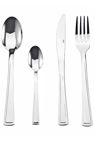 Berlinger Haus 24 Pcs Cutlery Set Flatware Stainless Steel Dishwasher Safe Torino 6 Person