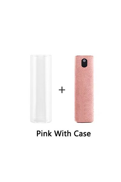 Choice Pink-Case-No Liquid 2 in 1 Screen Cleaner Spray for Mobile Phone PC Tablet Ipad Screen Dust Remover