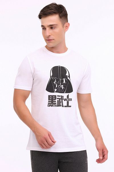 lumberjack ML STARWARS 11LSN1013 4FX OFF WHITE Tricou cu mânecă scurtă pentru bărbați