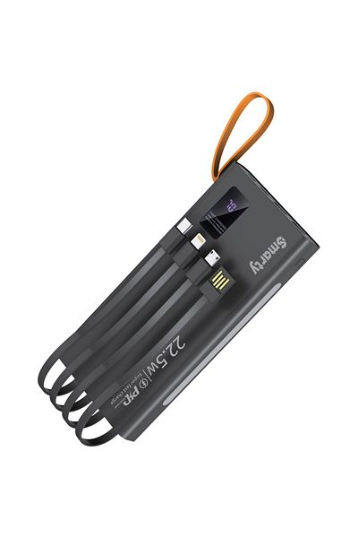SMARTY External Battery Pack ® S511 Max Power, Pd 22.5w, 20000 Mah, LED Lighting, Black
