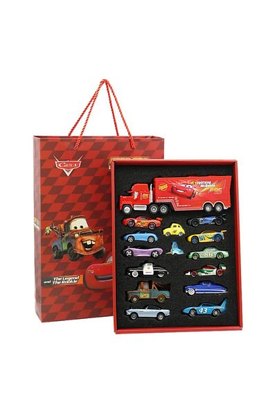 Takara Tomy 15pcs Alloy Car 8/13/15pcs Disney Pixar Cars Gift Box Metal Diecast Lightning Mcqueen Car Model Toy