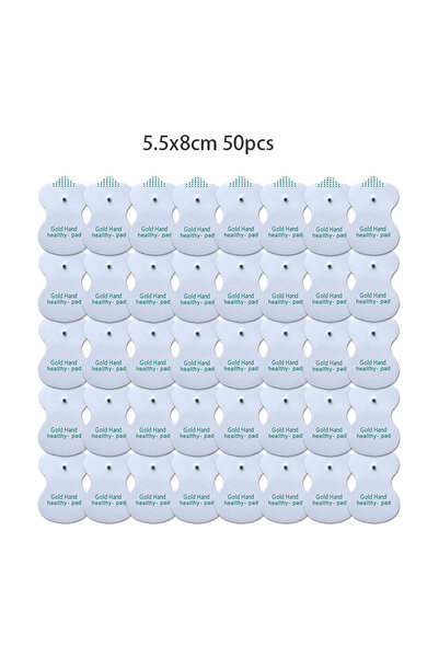 yinhang 50 قطعة 5.5 × 8 سم 10/30/50 قطعة وسادات أقطاب كهربائية لجل الوخز بالإ...