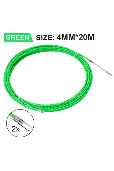Choice 20m 4mm 5m-50m Fiberglass Cable Push Pullers Guide Device Threader Duct Snake Rodder Fish Tape Wire