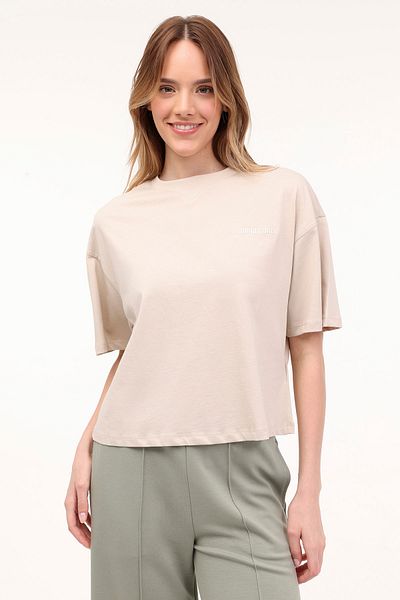 lumberjack Tricou cu mânecă scurtă pentru femei WL OLIVIA 11SS102 4FX bej