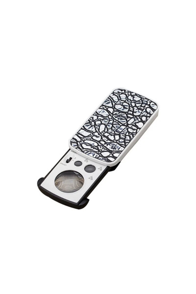 Choice1 عدسات مكبرة فضية قابلة للسحب للمجوهرات بقوة تكبير 30X 60X 90X مزودة ب...