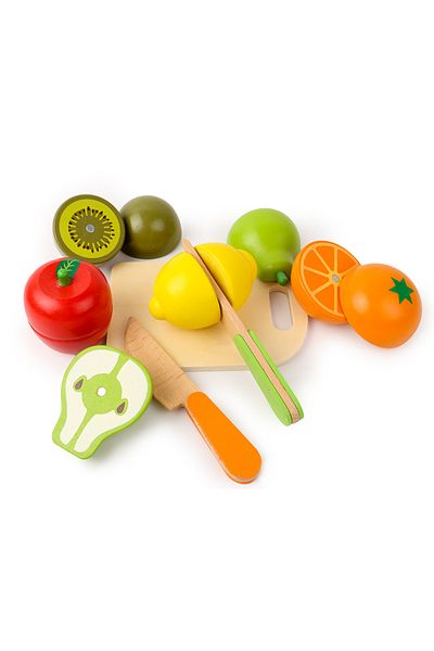 Choice Fruit Simulation Kitchen Pretend Toy Wooden Classic Game Montessori Educational Toy For Children Kid
