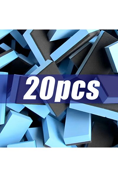 Choice Blue 20pcs Car Ceramic Coating Sponge Applicator Glass Nano Wax Coat Sponge Wax Polishing Tire Brush
