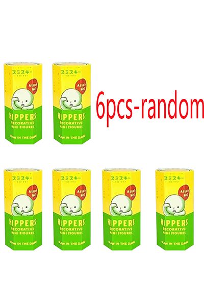 Choice Random 6pcs 8pcs Smiski Life Series Glow-in-the-dark Doll Blind Box Corner Decorative Tabletop Model