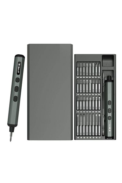 OLOEY 68 In 1 Display Precision Electric Screwdriver Set 68 In 1 Cordless 64 S2 Precision Drill Bits 5 Tor