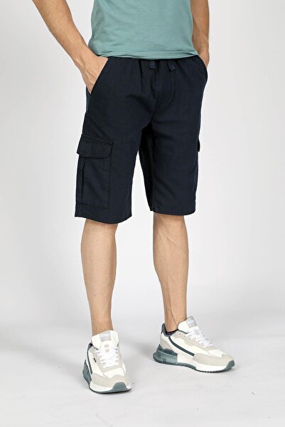 Lee Cooper Newso Erkek %100 Pamuk Dokuma Şort Lacivert
