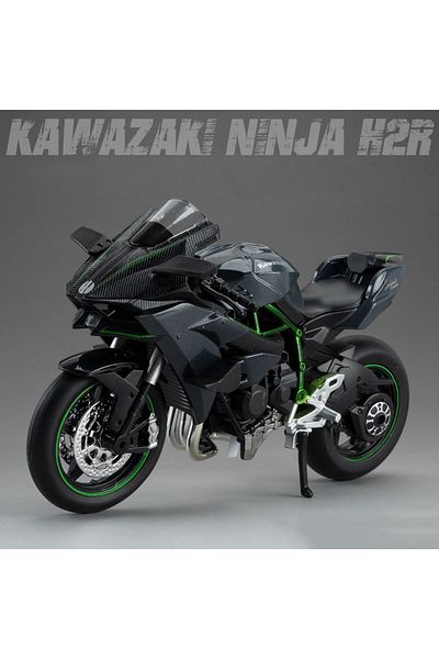 Choice Black 1:12 Kawasaki H2r Bwm S1000rr Alloy Motorcycle Toys Diecast Miniature Car Front Wheel Steering