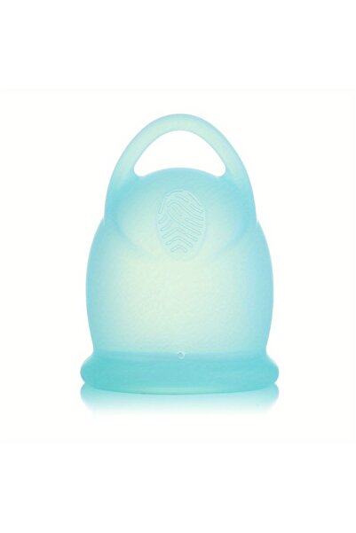 Choice كوب حيض أزرق فاتح من إس مول مع حلقة سهلة الإزالة من السدادة القطنية والوسادة الطبية البديلة من السيليكون F