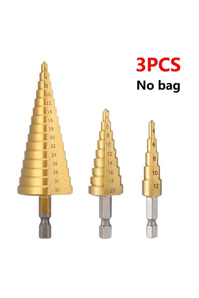 Choice 3pc 4-12 4-20 4-32 3pcs Spiral Grooved Drill Bits 3-12 4-12 4-20 Drilling Power Tool Metal Stainless
