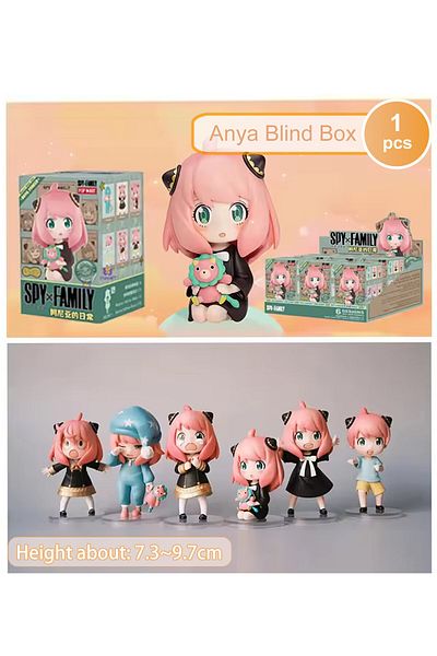 Choice Randomly Select 1 1:1 Reissue Spy X Family Anya Series Blind Box Toys Cute Figures Doll Mystery Box