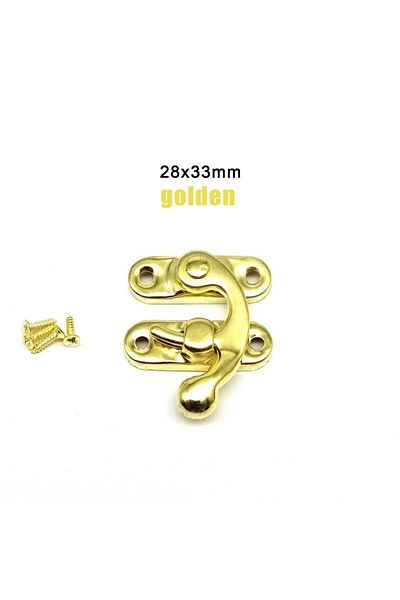 HZYUEGOU Golden 12pcs Wooden Box Toggle Latch Hasp Hook Lock Closure For Jewelry Chest Gift Wine Case Leather