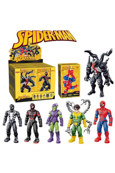 Choice مجموعة من 6 قطع: مجسم سبايدرمان، مايلز موراليس، مجسم فينوم، مجسم ديتور...