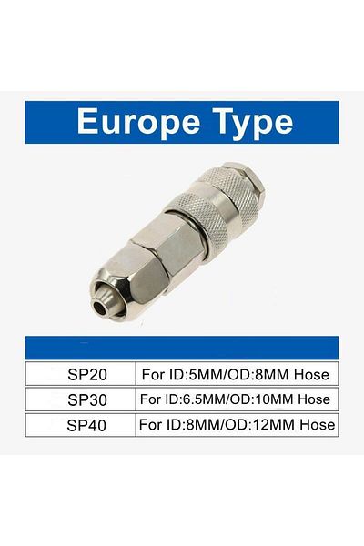 Choice 40 SP EU Type Pneumatic Fitting Quick Connector Quick Coupler PP SP 20 30 40 European Air Compressor