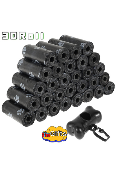 Choice 30Roll 10/30/50Roll Dog Poop Disposable Pet Waste Bags Dog Design Pet Poop Clean Pick Up Bone Bag D