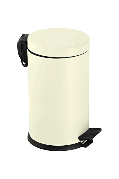 Eforeca Pedallı Çöp Kovası Krem 16 Lt