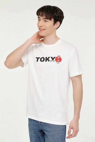 Kinetix ML TOKYO 11ES-CTY-121 4FX Λευκό ανδρικό κοντομάνικο μπλουζάκι