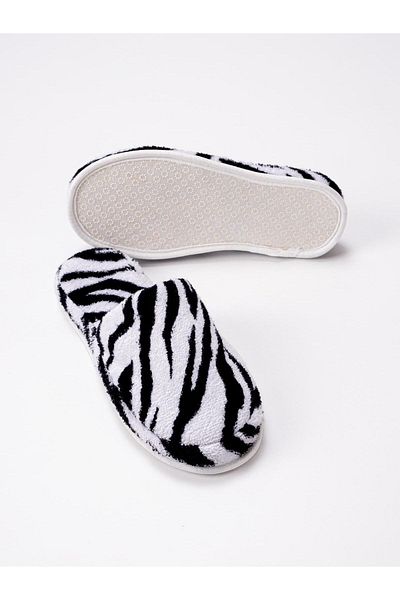 Ender Home Παντόφλες μπάνιου με μοτίβο Zebra Παντόφλες για το σπίτι Παντόφλες ξενοδοχείου Παντόφλες μητρότητας Παντόφλες με χοντρή σόλα