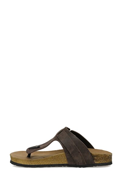 Kinetix Hnědé pánské pantofle ANKRA 4FX