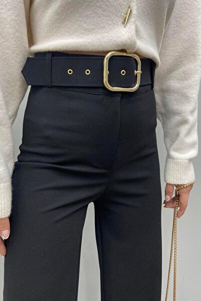 lizge giyim BOL PAÇA KEMERLİ PANTALON