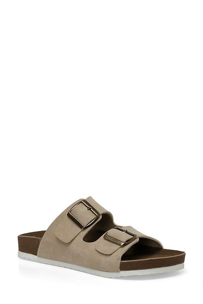 Polaris 319853.Z 4FX Beige Women's Slippers - Mushroom Design