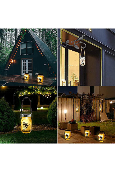 Greentech Güneş Enerjili Dekoratif LED Fener / Askılı Bahçe Feneri / Bahçe Dekorasyon Feneri / GT-SL28