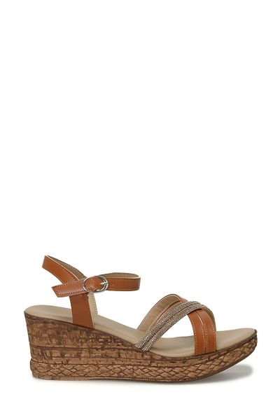 Polaris 323155.Z 4FX Tan Women's Sandals - Wedge Heel