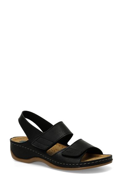 Polaris 161833 .Z4Fx Black Women's Comfort Sandals