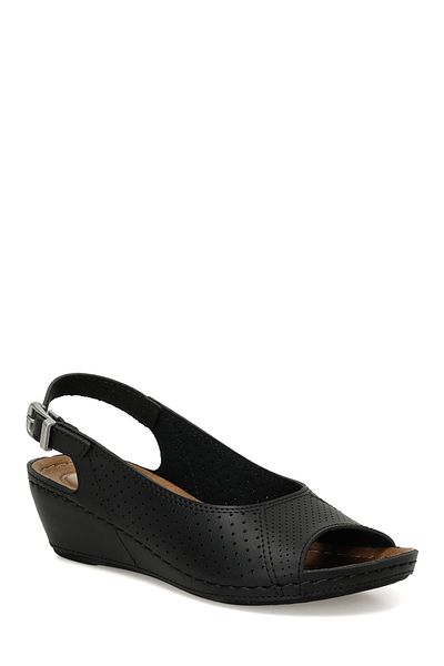 Polaris 162750.Z4FX - Black Women's Comfort Sandals