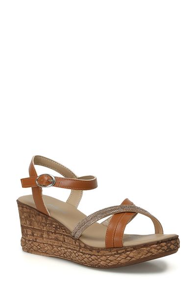 Polaris 323155.Z 4FX Tan Women's Sandals - Wedge Heel
