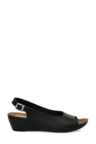 Polaris 162750.Z4FX - Black Women's Comfort Sandals
