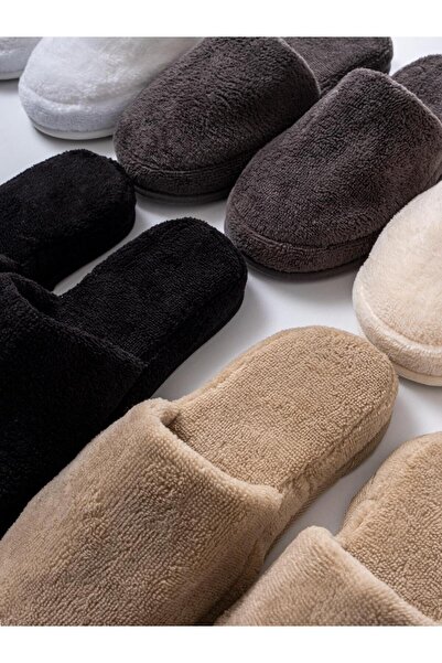 Ender Home Non-Slip Closed Toe Velvet Maternity Slippers - Bathroom, Home, Hotel