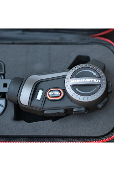 Knmaster Kn1600C PRO Kameralı Motosiklet Kask Interkom Bluetooth Intercom Kulaklık Seti