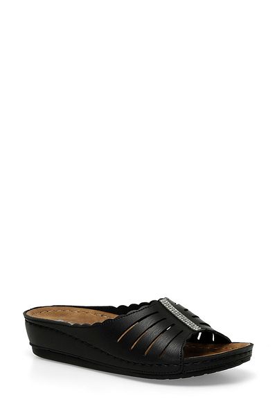 Polaris 161908Z4FX Black Women's Slippers